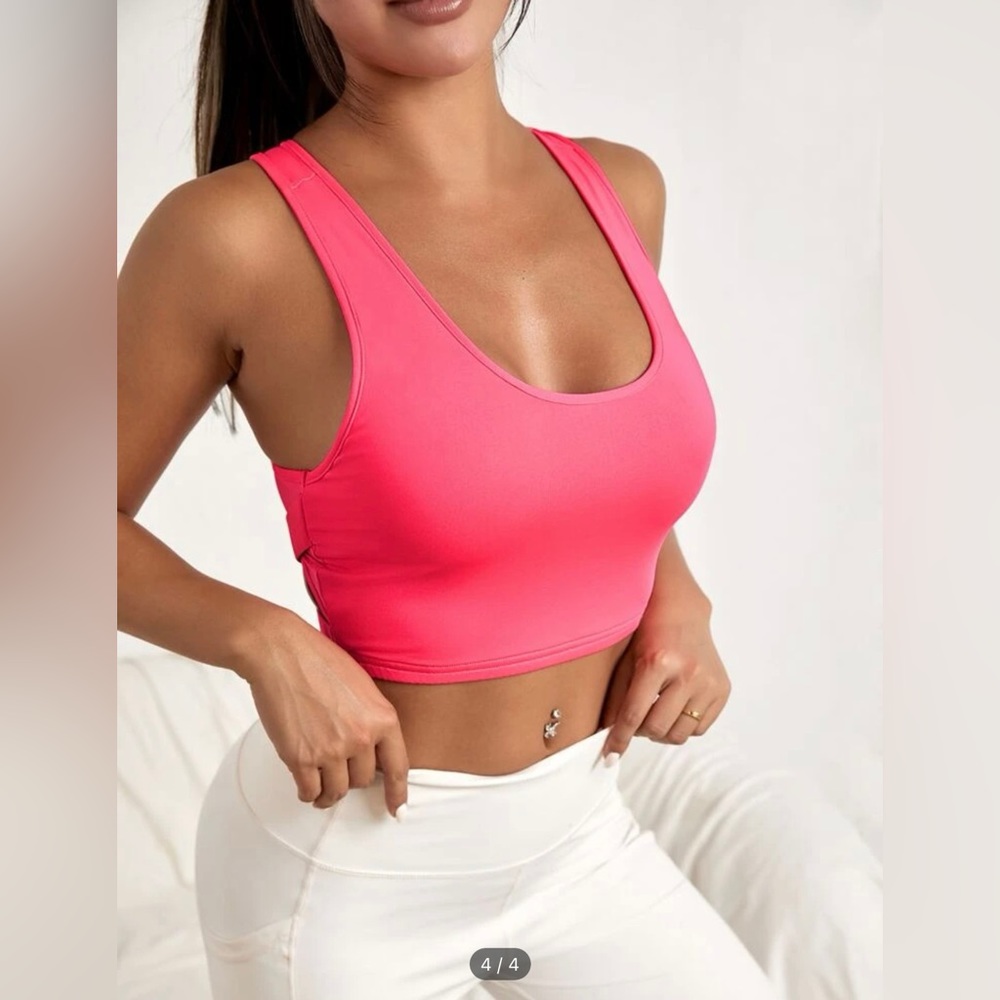 Pink Workout Sports Bra